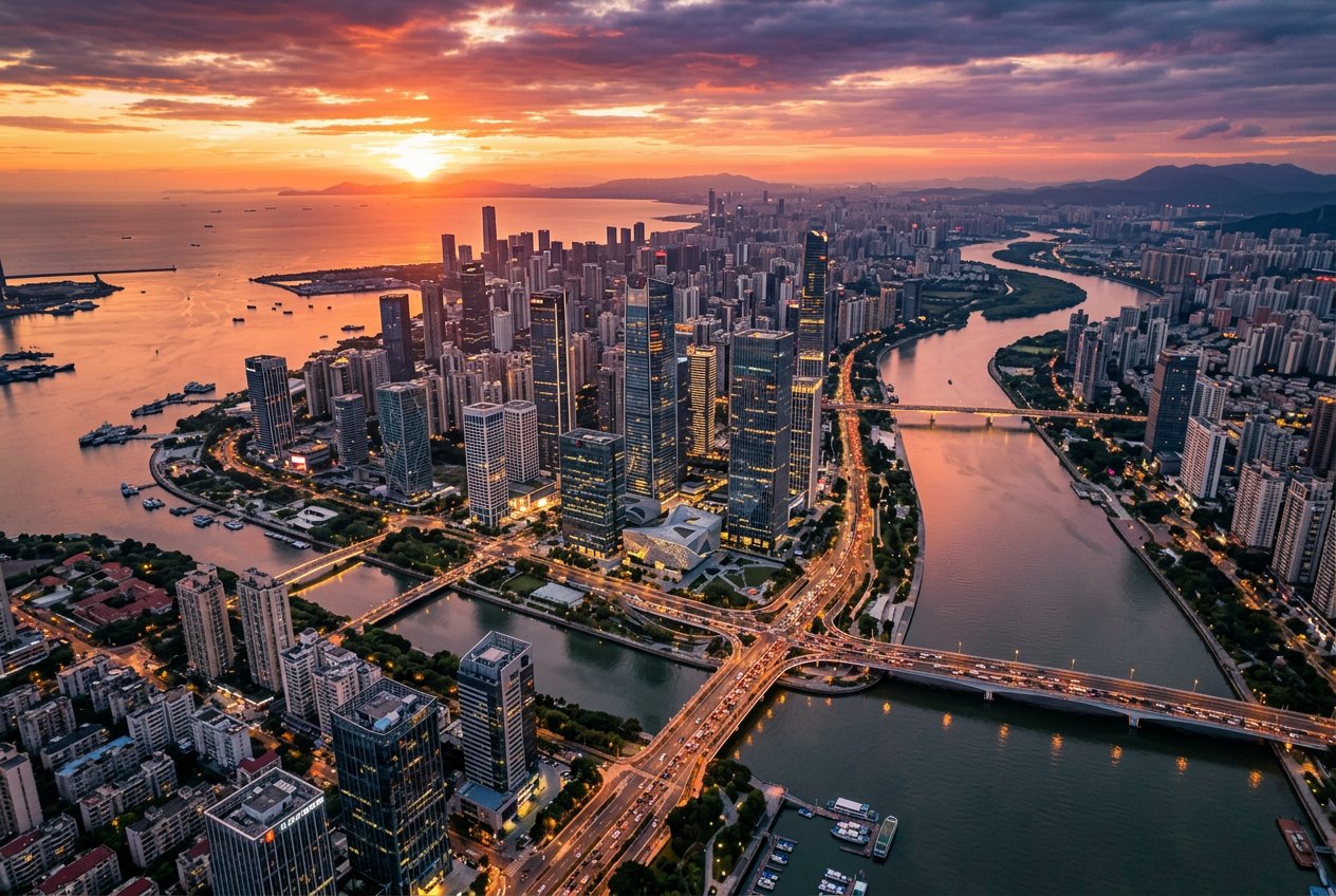 Aerial city view